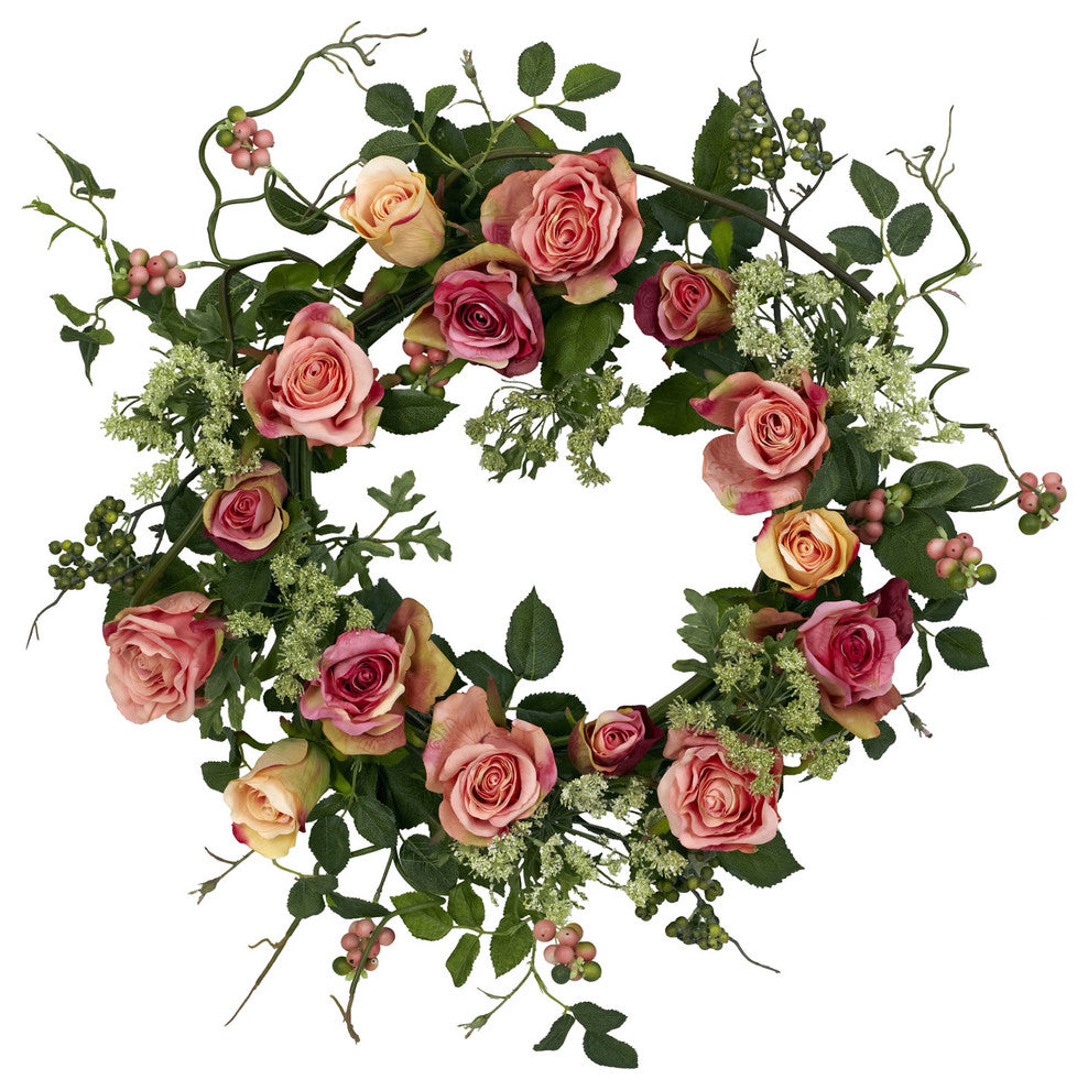 20" Rose Wreath