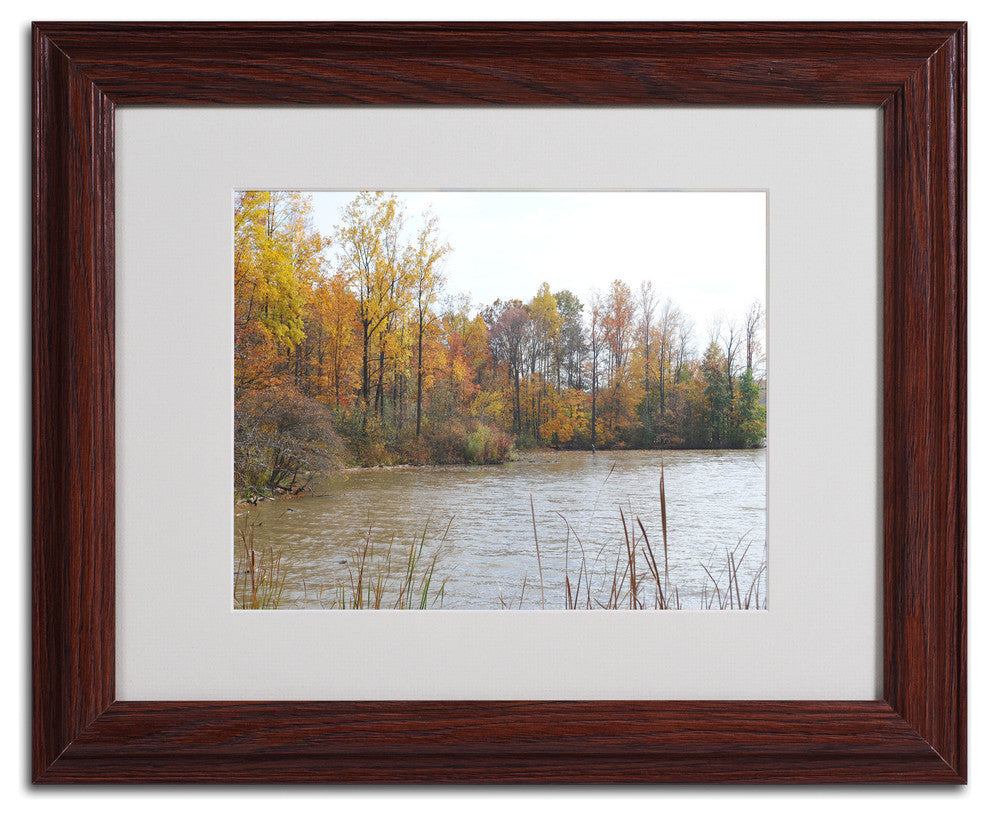 'Just a Wonder' Matted Framed Canvas Art by Monica Fleet