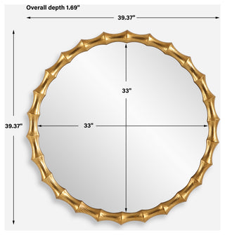 Uttermost Nacala Round Gold Mirror