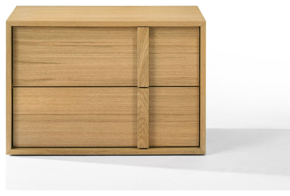 Nova Domus Berlin Modern Natural Oak Bedroom Set, Queen