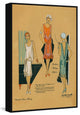 "Dressed for Charm" Floater Framed Painting Print on Canvas, 30"x45"