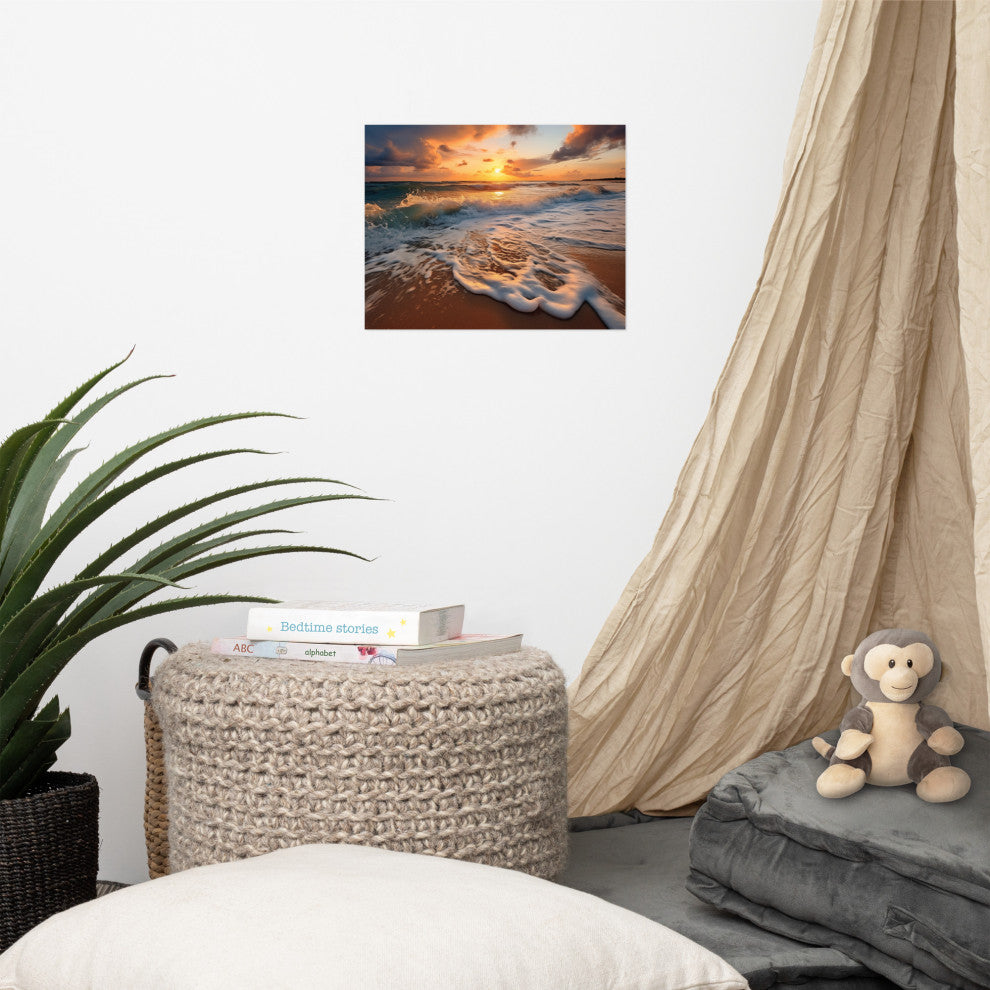Coastal Artwork: California Dreamin' Photorealistic Digital Art Loose, 11" X 14"