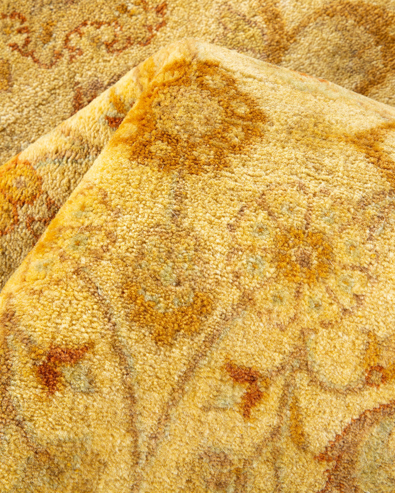 Mogul, One-of-a-Kind Hand-Knotted Area Rug, Ivory, 6' 3" x 8' 10"