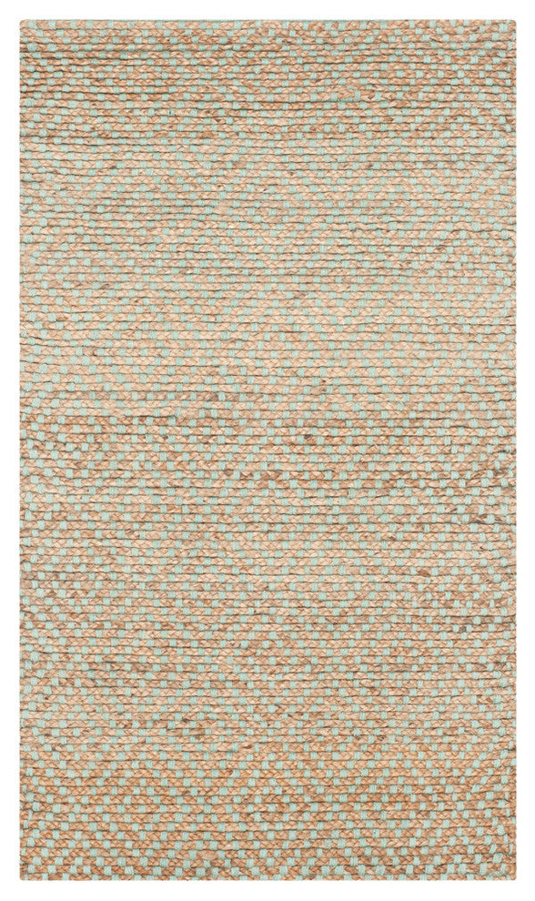 Safavieh Natural Fiber Nf453A Rug, Natural/Green, 2'6" X 4'0"