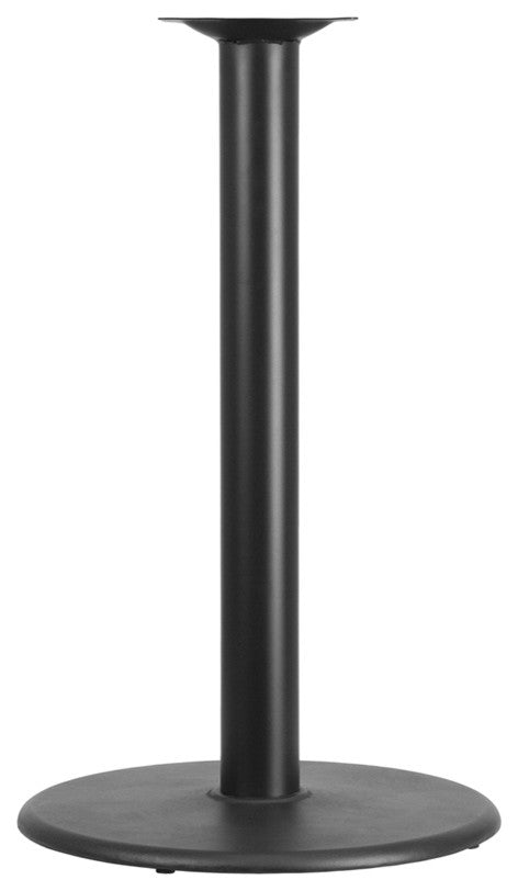 24'' Round Restaurant Table Base With 4'' Diameter Bar Height Column
