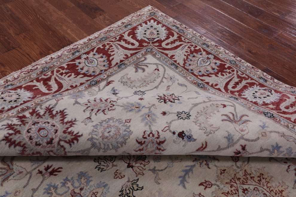 Persian Tabriz Hand Knotted Wool Rug 8' 0" X 9' 8" - Q16031
