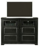 Eagle Furniture 55" Savannah Tall Flat-Panel Entertainment Console, Bright White