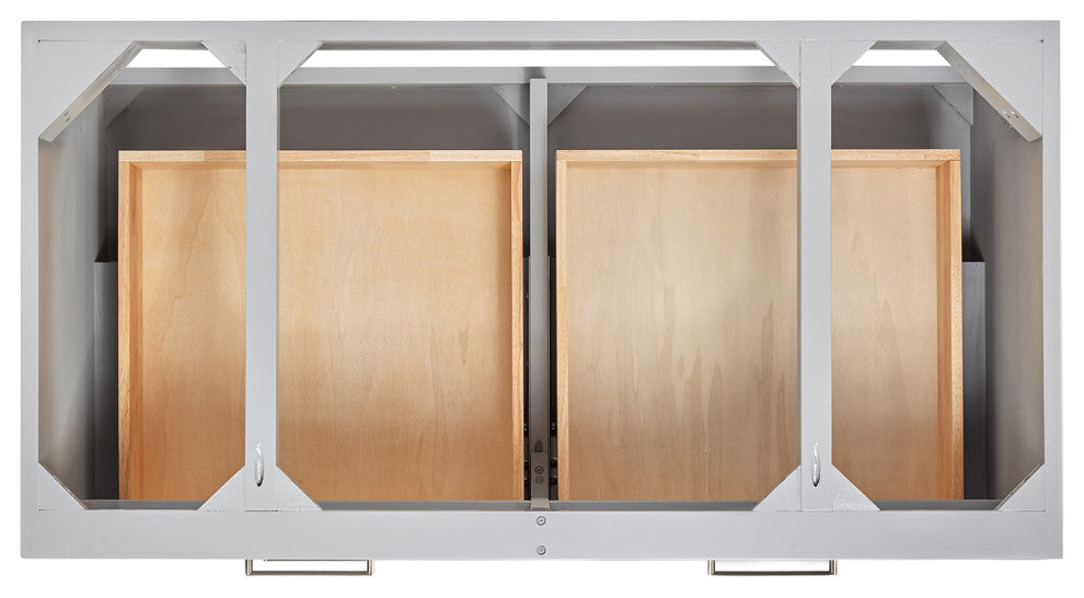 Ariel Hutton 42" Single Rectangle Sink Bathroom Vanity, Carrara Quartz