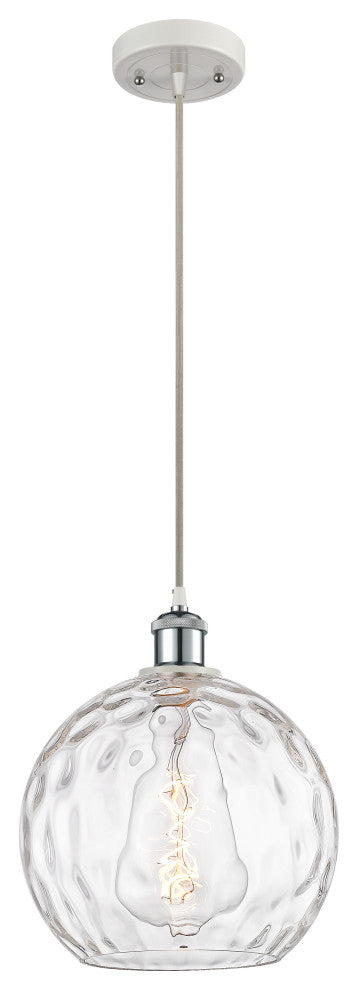 Innovations 516-1P-WPC-G1215-10-LED 1-Light Mini Pendant, White, Polished Chrome