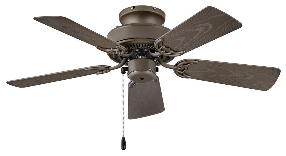Hinkley Cabana 36" Indoor/Outdoor Ceiling Fan, Metallic Matte Bronze