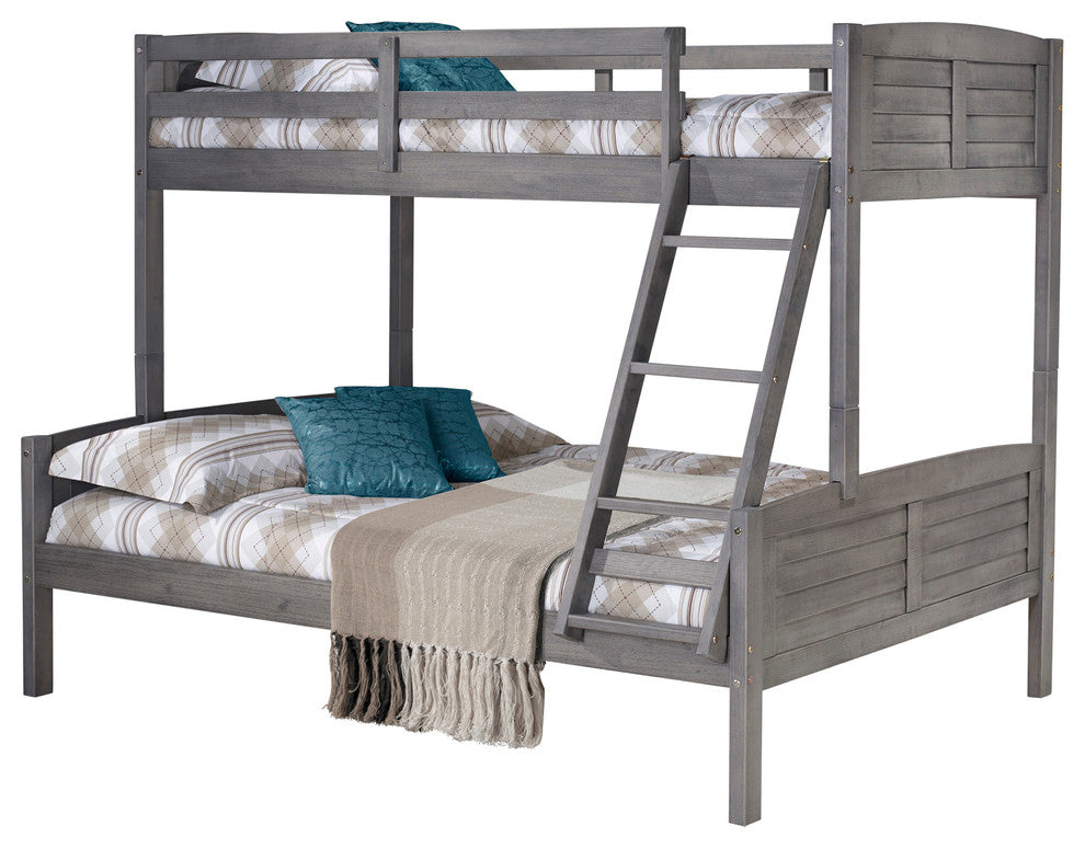 Donco Kids Louver Bunk, Twin Over Full