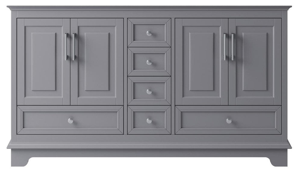 60" Double Sink Bathroom Vanity Base