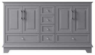 60" Double Sink Bathroom Vanity Base