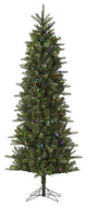 Vickerman Carolina Pencil Spruce Tree, 9', Multicolor LED Lights