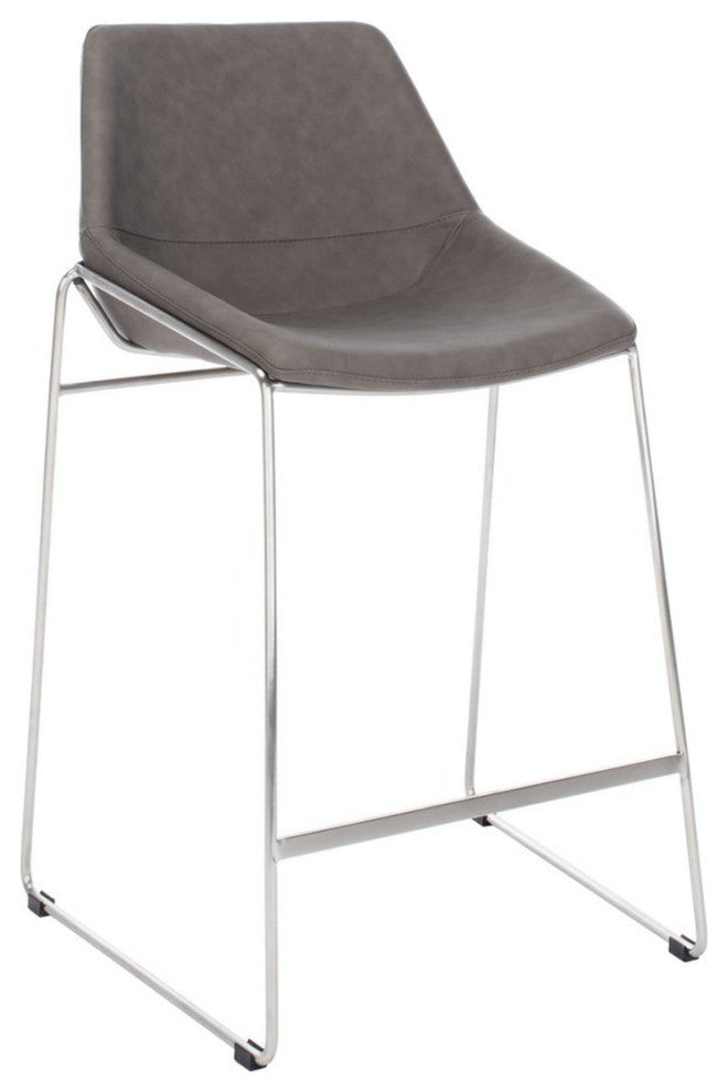 Safavieh Alexis Midcentury Counterstool, Ash/Silver