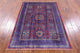 Geometric Mamluk Handmade Wool Rug 4' 1" X 5' 11" - Q12261