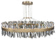 Glacier LED 10 inch Mini Pendant, Brushed Champagne Gold, Xxxl
