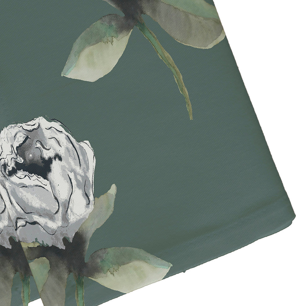 Floral Bunch 19" Green Floral Print Napkin, Set of 4