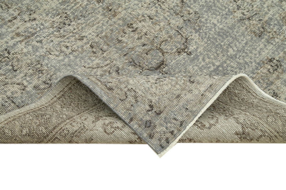 Rug N Carpet - Hand-knotted Anatolian 4' 10" x 8' 1" Vintage Overdyed Area Rug