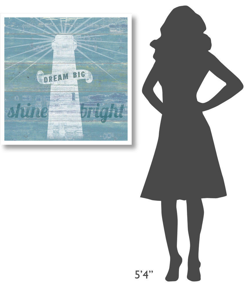 "Drift Lighthouse" Digital Paper Print by Sue Schlabach, 32"x32"