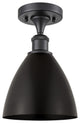 Ballston Dome Semi-Flush Mount, Matte Black, Matte Black