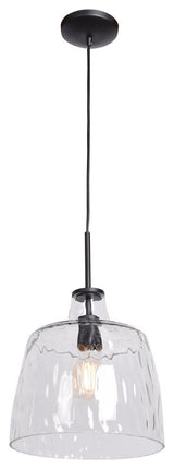 Access Lighting Simplicite Pendant 50938-BL/CLR, Black