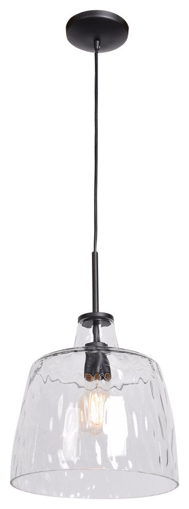 Access Lighting Simplicite Pendant 50938-BL/CLR, Black