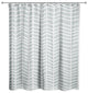 Soft Blue Chevrons 71x74 Shower Curtain