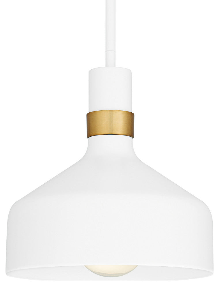 Quoizel QPP6804 Arbor 10"W Mini Pendant - Matte White