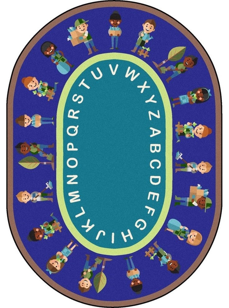 Environmental Helpers Rug, 7'8"x10'9" Oval