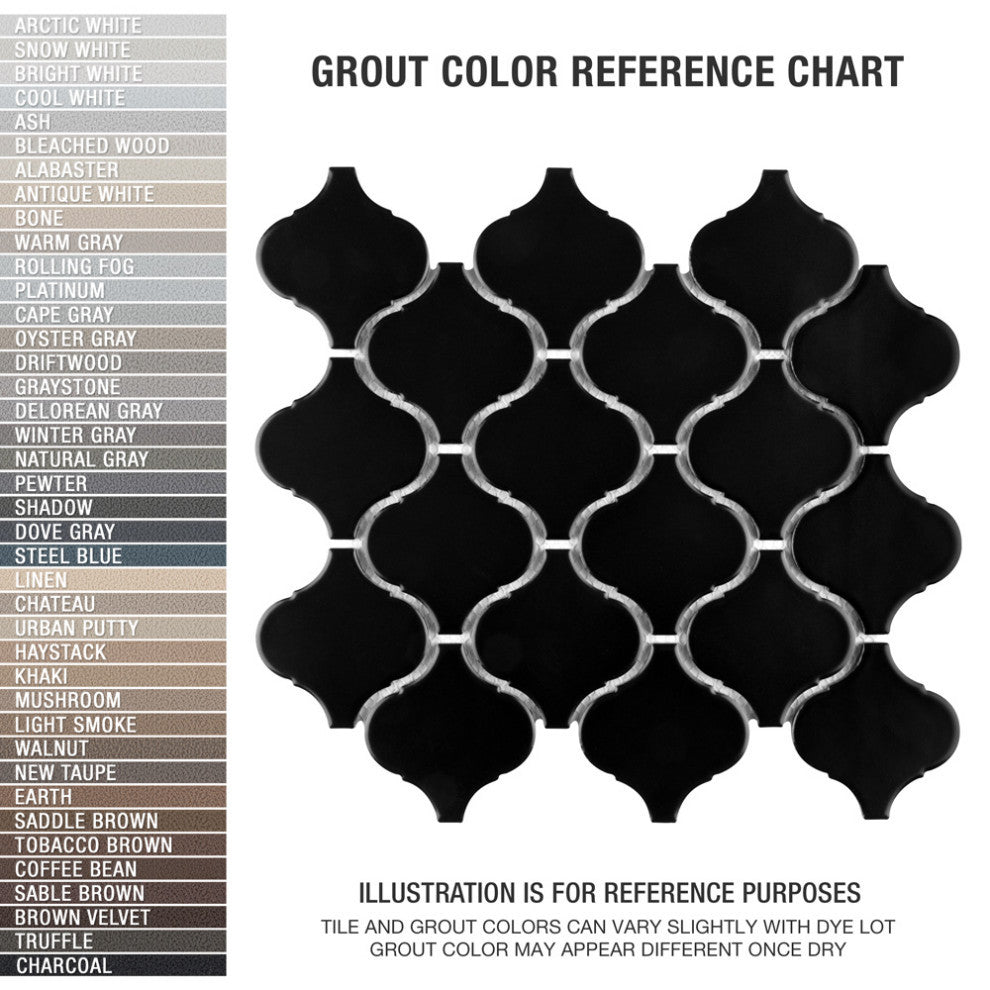 Metro Lantern Matte Black Porcelain Floor and Wall Tile