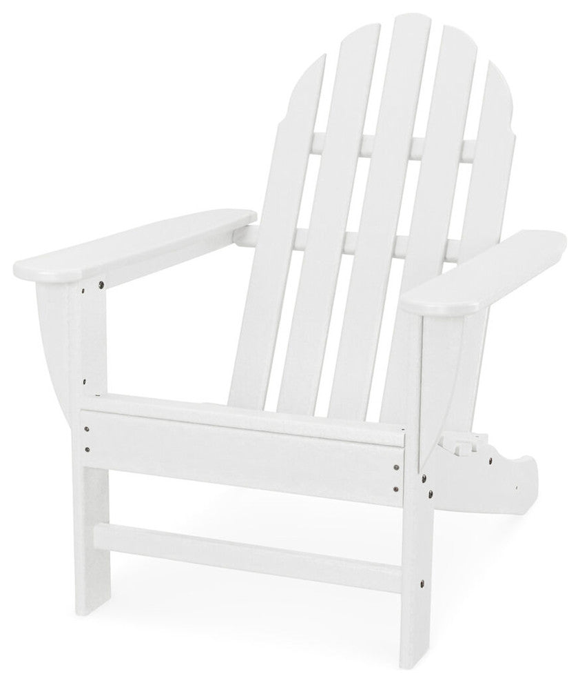 Classic All-Weather Adirondack Chair, White