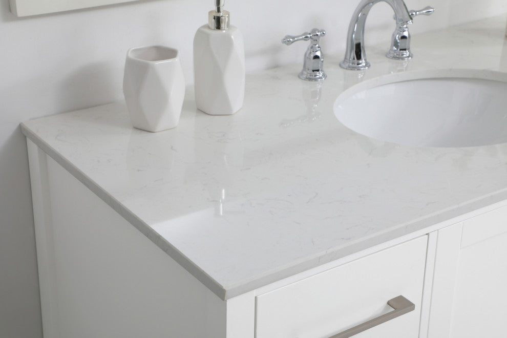 Isabel White 48" Single Sink Bathroom Vanity