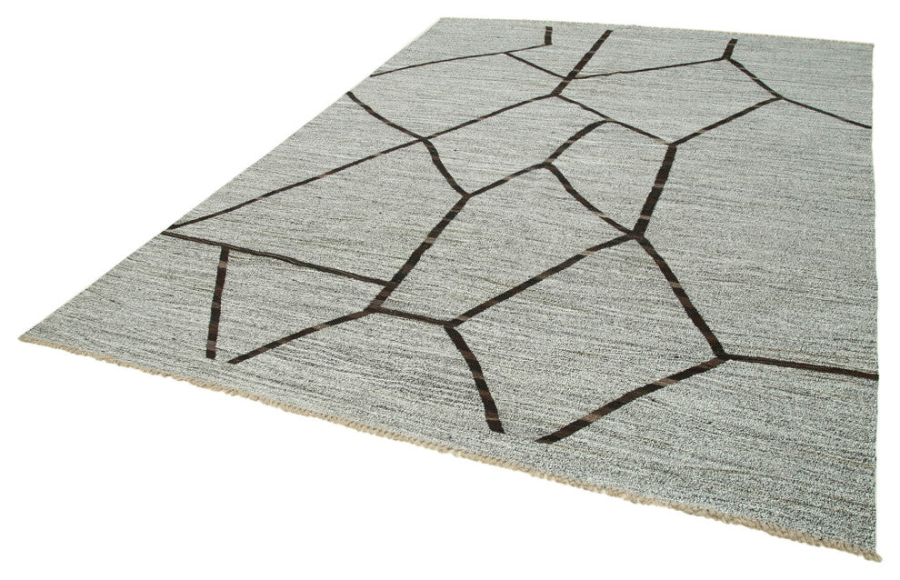 Rug N Carpet - Hand-knotted Turkish 7' 11'' x 10' 8'' Unique Wool Kilim Rug