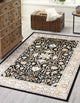Aqua Legacy Area Rug, Black, 6'x9'