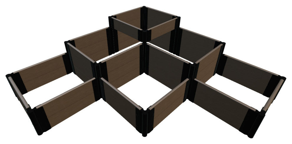 Uptown Brown 'The Banaue' - 6' X 6' Raised Garden Bed 1" Profile