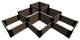 Uptown Brown 'The Banaue' - 6' X 6' Raised Garden Bed 1" Profile
