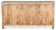 Hawk Black Handcarved 4 Door Buffet Sideboard Cabinet