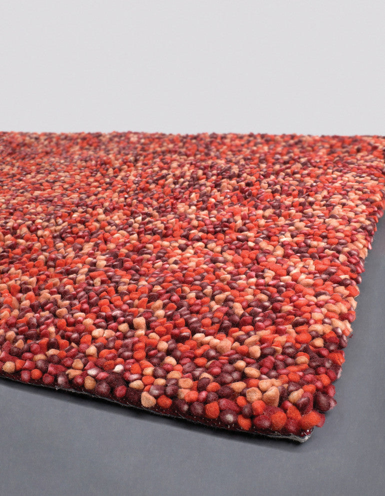 Gems Contemporary Area Rug, Red, 9''x13'' Rectangle