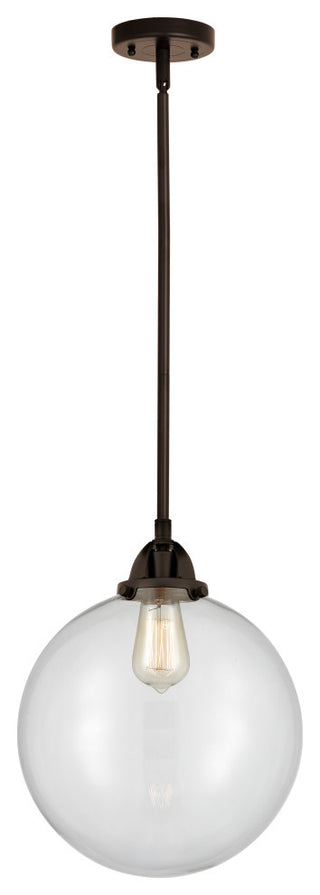 Beacon Mini Pendant, Oil Rubbed Bronze, Clear, Clear