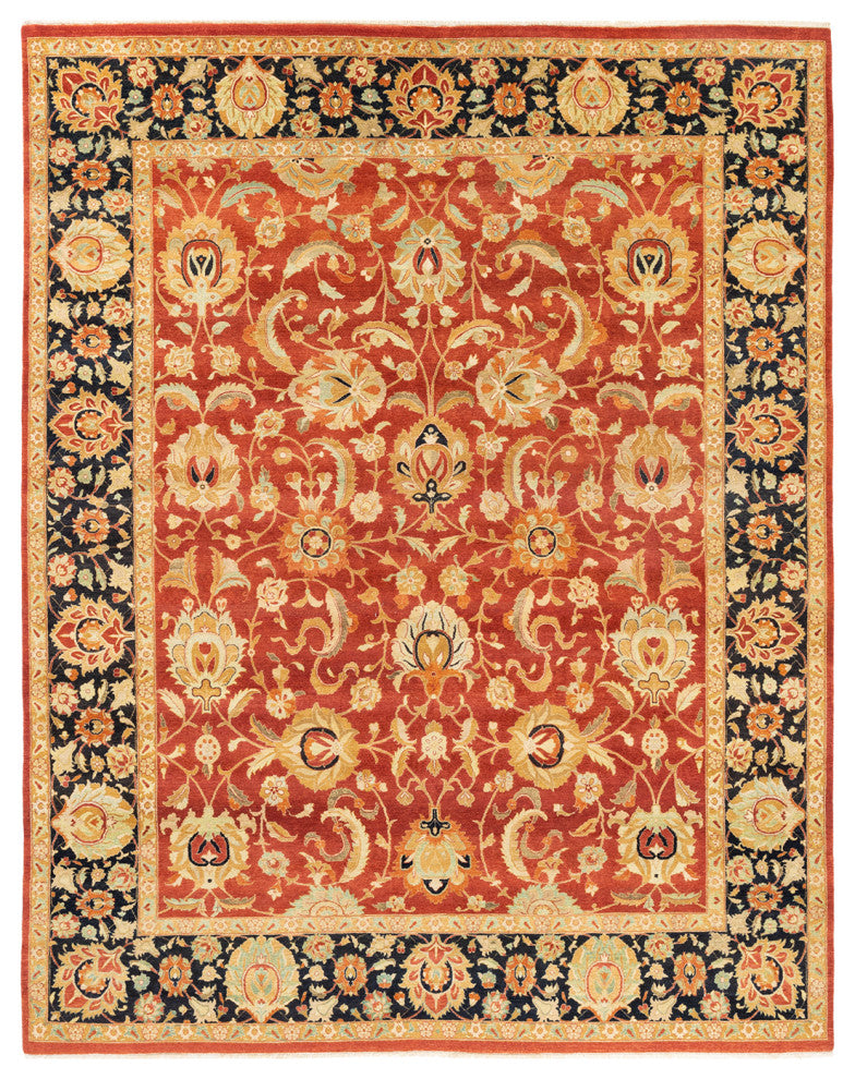 Amari, One-of-a-Kind Hand-Knotted Area Rug Orange, 8'1"x10'1"