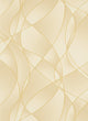 One-Seven-Five, Lavish Futuristic Harmonious Cream Wallpaper Sample