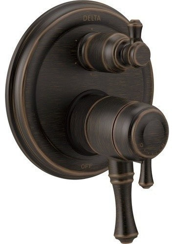 Delta Cassidy Monitor Valve Trim, 6-Setting Integrated Diverter, Venetian Bronze