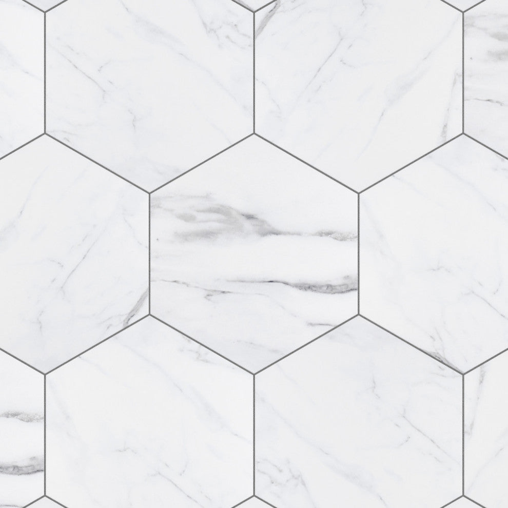 Marbilia Hex Venato with Biotech Porcelain Floor and Wall Tile