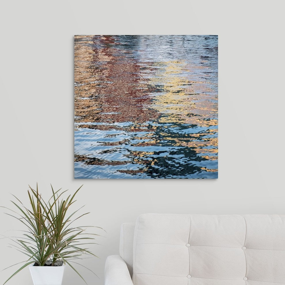 "Liquid Metal" Wrapped Canvas Art Print, 24"x24"x1.5"