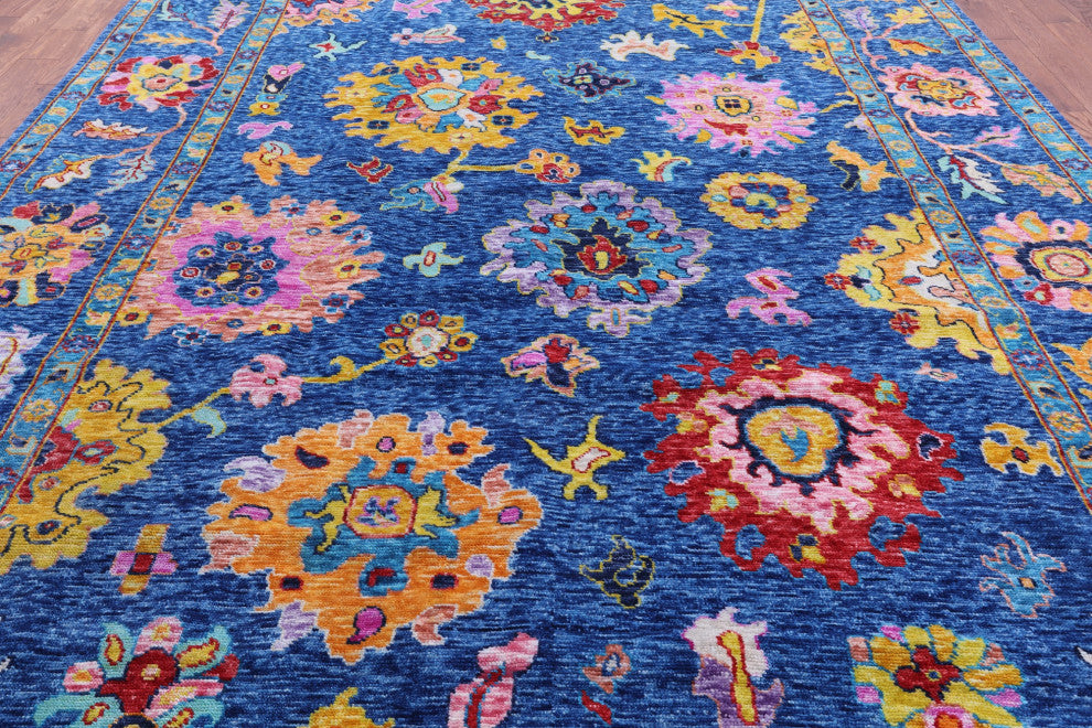 10' 0" X 13' 9" Handmade Turkish Oushak Wool Rug - Q14780