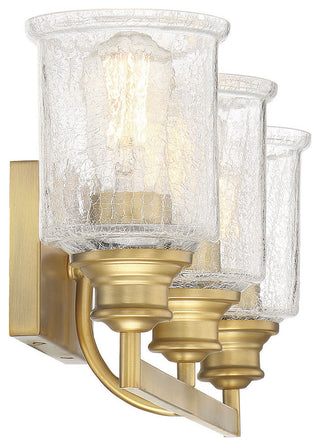 Hampton Warm Brass, 3-Light Bath