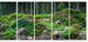"Wild Deep Forest Rocks and Hills" Landscape Art Print Canvas, 5 Panels, 60"x28"