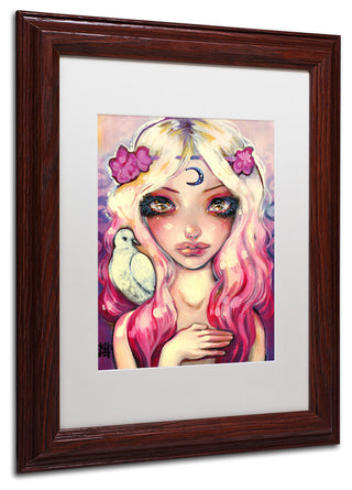 Natasha Wescoat 'Moon Child' Art, Wood Frame, White Mat, 11x14