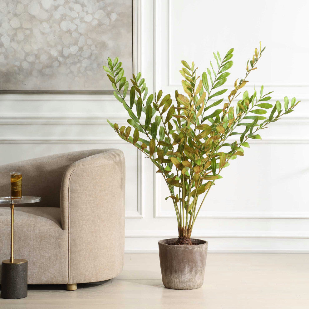 Uttermost Zamia Palm Accent, Planter